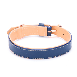 Cuero de grano lleno de calidad <span class=keywords><strong>Collar</strong></span> de perro acolchado para mascotas suministros de capacitación acolchado perro <span class=keywords><strong>Collar</strong></span> de cuero