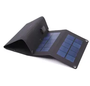 Com Porta USB FLEX 15W Ultra Fino Carregador de Painel Solar Portátil