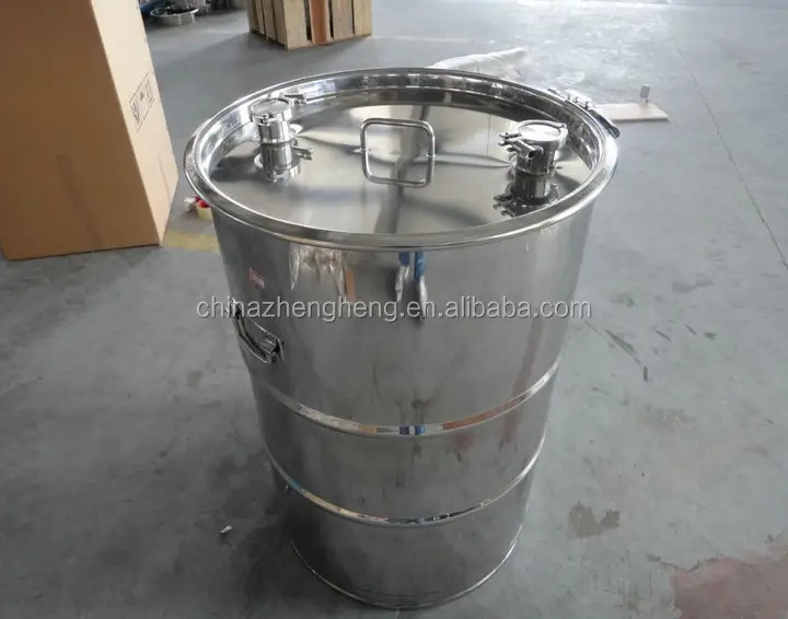 stainless steel drum with tap/Stainless steel drum for honey/stainless steel drum 200L