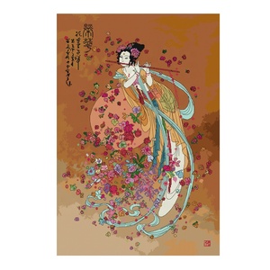 NKF la Diosa Chang'e Volando al <span class=keywords><strong>Luna</strong></span> 2, Venta Caliente al por Mayor, Material Textil y <span class=keywords><strong>de</strong></span> Tela <span class=keywords><strong>de</strong></span> Estilo Arte Popular, Kits <span class=keywords><strong>de</strong></span> <span class=keywords><strong>Punto</strong></span> <span class=keywords><strong>de</strong></span> <span class=keywords><strong>Cruz</strong></span> - Product Image 1