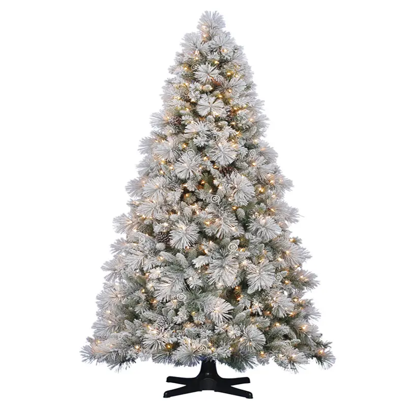Искусственная Рождественская елка с белыми перьями оптом