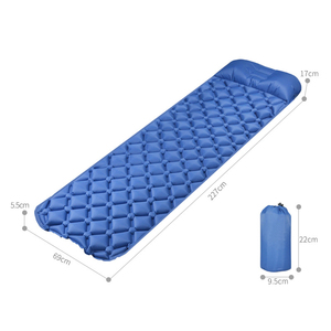 Matelas gonflable à coussin d'air pliable pour l'extérieur Tapis <span class=keywords><strong>de</strong></span> couchage pour le <span class=keywords><strong>camping</strong></span> avec kit <span class=keywords><strong>de</strong></span> réparation - Product Image 6