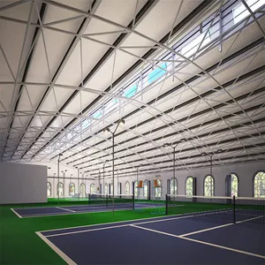 Proyectos de estructura de acero SALA DE TENIS interior fabricante de salón deportivo