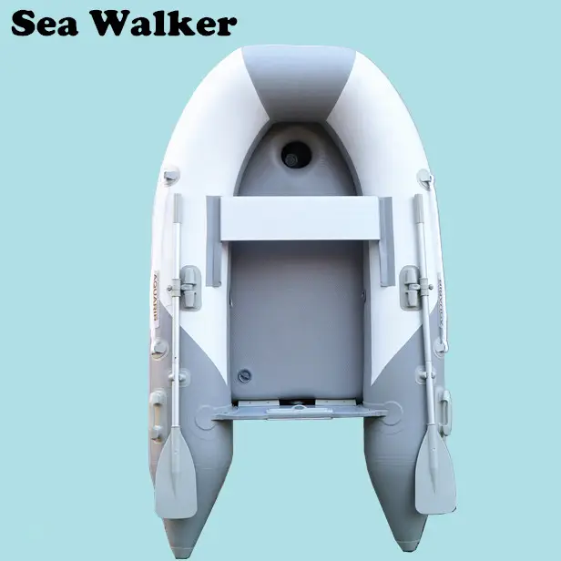 Seawalker di Alta Qualità 2.3M Gonfiabile Barca Da Pesca PVC Materiale Zattera Con Air Deck Pavimento Barca A Remi Con Certificazione CE