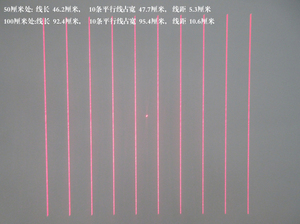 FU65010PXX100-GD16 <1mW óptico difractivo (DOE) 10 de múltiples líneas paralelas con foco ajustable diversas rojo <span class=keywords><strong>lin</strong></span> - Product Image 5