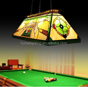 Tiffany vitray ev ada kolye işık Plaza kulübü Poolroom bilardo odası bilardo masası işık misyon sanat ve el sanatları işık - Product Image 5