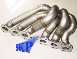 ANNEXE 40 INOX COLLECTEUR TWIN TURBO POUR 93-98 <span class=keywords><strong>TOYOTA</strong></span> SUPRA MK4 2JZ GTE JZA80 (Convient à: <span class=keywords><strong>Toyota</strong></span> Supra) - Product Image 2