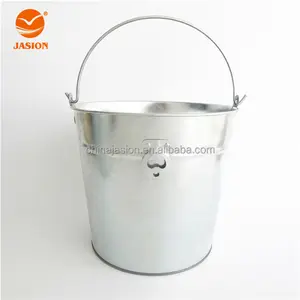 BK2925 Nhà Cung Cấp Trung Quốc Kim Loại Thép Mạ Kẽm Bia Ice Bucket Với Mở Chai Cho Đảng