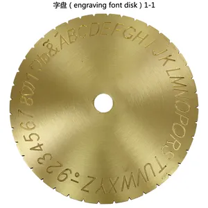 Ring Engraving Font Dial English Letter Numbers