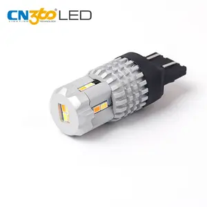 White DRL light and Amber turn signal light T20 7443 T25 3157 S25 1157 led dual color switchback light bulb