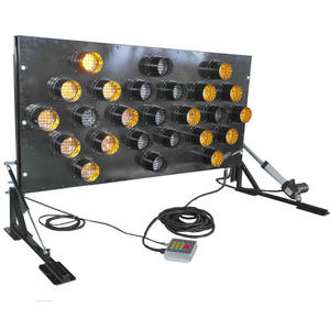 1520x760mm 25 trafik uyarı ışığı panoları işareti güvenlik inşaat araç monte ok pano - Product Image 2