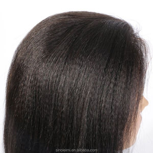 Alibaba Yaki textures court <span class=keywords><strong>Bob</strong></span> Perruques de lacet avec bébé cheveux raw cheveux Indiens Avant de Lacet - Product Image 4