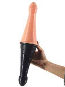 FAAK 19 centimetri cappello di natale spina anale masturbatore Juguetes sexuales butt <span class=keywords><strong>plug</strong></span> anale per le donne - Product Image 6