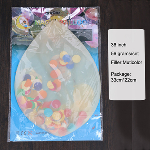 Ballons géants en Latex Transparent, 36 pouces, 1 pièce, <span class=keywords><strong>confettis</strong></span> transparents pour décorations de mariage - Product Image 3