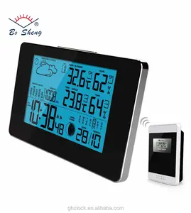 Digital weather station clock professional rf 433mhz wireless weather station outdoor,barometer thermometer hygrometer