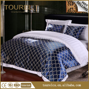Cina Produttore 250tc 100% Cotone 3 centimetri Raso della Banda biancheria da Letto Foglio Set/raso Della Banda Albergo Bed Corridore - Product Image 5
