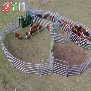 Paneles de Cerca para Caballos con Recubrimiento de Color Verde, Corral Metálico Portátil - Product Image 6