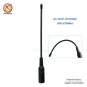 Atacado walkie talkie antena rh 660s-Walkie talkie flexível masculino sma, antena de chicote 8dbi 800-2700mhz gsm lte 3g 4g