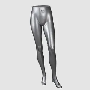 Female lower body pants mannequin standing glossy grey female mannequin legs for trouser display