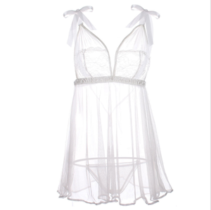 Babydoll Nero in Pizzo Trasparente per Donna, Lingerie Sexy ed Erotica - Product Image 5