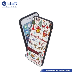Guangzhou China proveedores impermeable fundas del telefono con patron de Navidad de 3D impresion para iPhone 7 Plus - Product Image 5