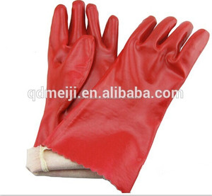 2015 Hot sale cheap price PVC coated woven bracelet safety anti - acid gloves - Product Image 3