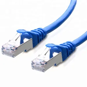 双屏蔽SFTP跳线RJ45 500Mhz 10g纯裸铜，用于调制解调器路由器电脑Mac、笔记本电脑2m Cat6A SSTP电缆