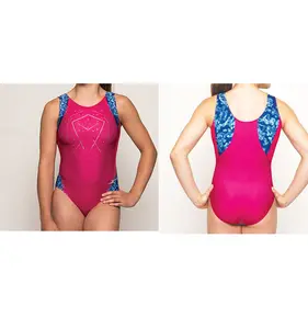 New Arrival Your Own Design Ombre Sublimated Mystique Girls Gymnastics Leotard