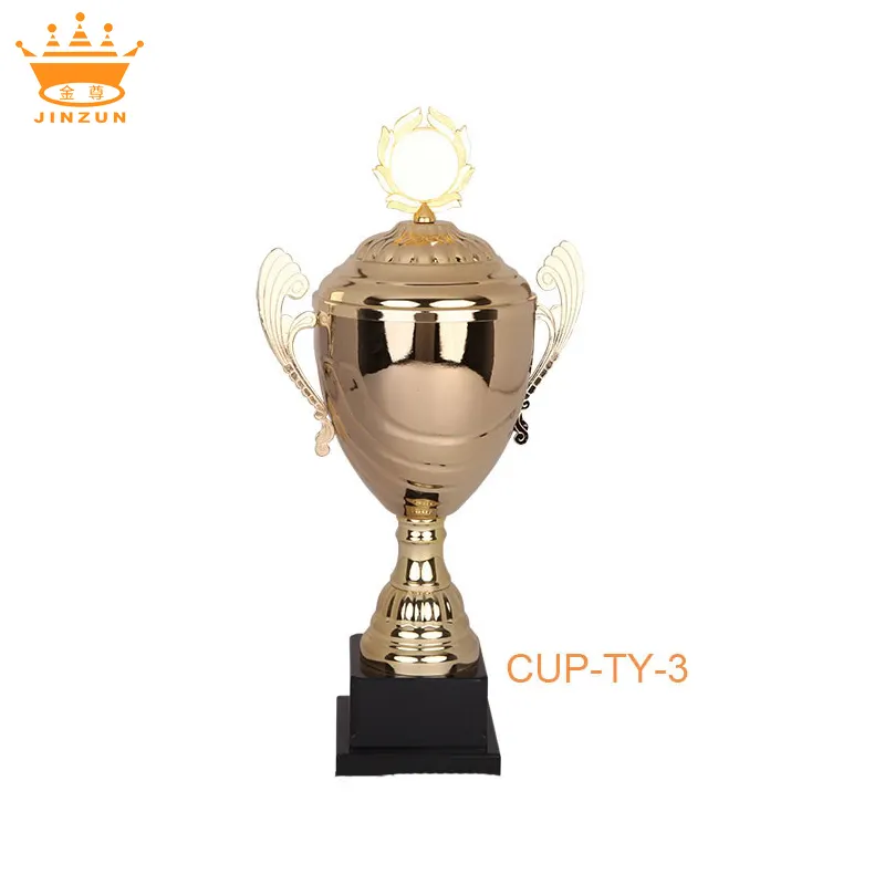2015 più nuovo disegno e vendita calda cup-ty-3 metallo trofeo