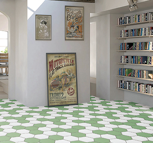 <span class=keywords><strong>Carrelage</strong></span> <span class=keywords><strong>hexagonal</strong></span> <span class=keywords><strong>vert</strong></span> pour mur ou sol 200*230*115mm de Foshan - Product Image 5