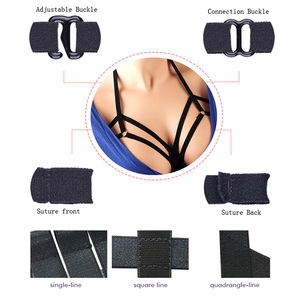 Donna Girocollo Elastico Del <span class=keywords><strong>Reggiseno</strong></span> Lingerie Fasciatura Hollow Con Spalline Del <span class=keywords><strong>Reggiseno</strong></span> Gabbia Crop Top Bustier Top - Product Image 6