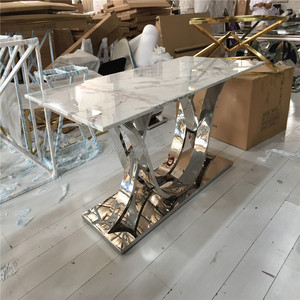 Boda de comedor de acero inoxidable de la novia <span class=keywords><strong>y</strong></span> el novio <span class=keywords><strong>mesas</strong></span> - Product Image 4