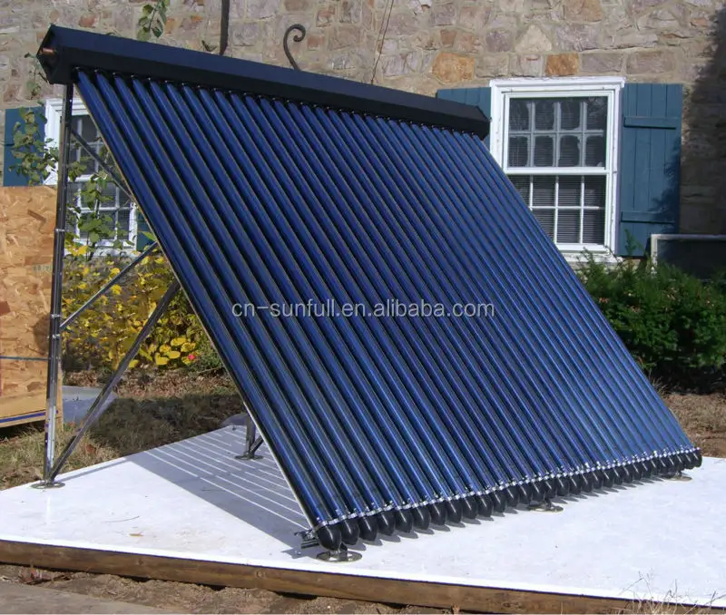 30 Tubes High Absorptivity Heat Pipe Evacutated Tube Solar Collector for Water Heating