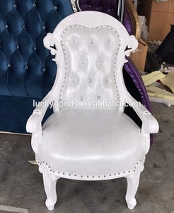LYZ021 Luckygoods Hot <strong>Sale</strong> Wedding Party Event White Antique <strong>High</strong> Back king Throne <strong>Chair</strong> Antique Throne <strong>Chairs</strong> <strong>on</strong> <strong>Sale</strong> - Product Image 6