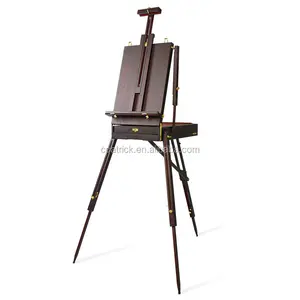 2022 High Quality Convenient Drawing Wooden French Easel Box for Travel Friendly Painting and Sketching