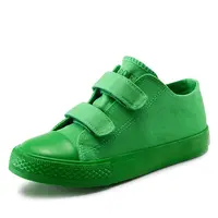 CV8741 Wholesale Big Boys Children School Casual Sneakers Slip On Canvas Kids Shoes