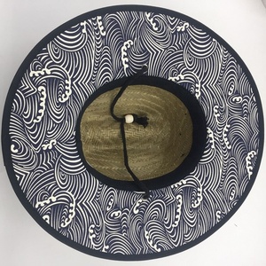 Designer <strong>Straw</strong> Hat Life Guard Sun Australia Lifeguard Safari Embroidered Panama Woven Big Hand Made <strong>Fedora</strong> Men - Product Image 5
