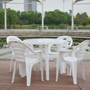 Produits bon marché sur mesure de bonne qualité <span class=keywords><strong>Table</strong></span> <span class=keywords><strong>et</strong></span> chaises de jardin en plastique 6 places - Product Image 2