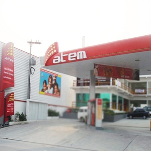 Doble cara Torre señal al aire libre pantalla led/estación de gasolina Torre señal