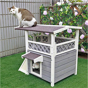 Kayu Anjing Peliharaan Cina Murah Luar Ruangan Rumah Kayu Kucing Anjing Tahan Cuaca untuk Hewan Peliharaan - Product Image 1