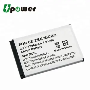 Replacement 3.7V Li-ion Battery BA0005 For Creative Zen Micro Micro Photo MP3