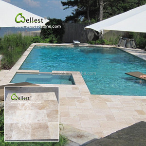 الحجر الجيري الذهب رصف بركة سطح السفينة ، حمام سباحة - Product Image 6
