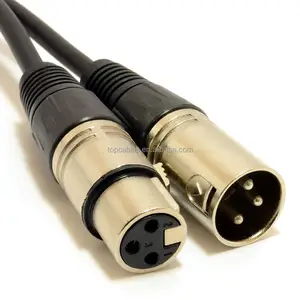 Câble Audio m-xlr Microphone mâle-femelle, 0.5m, noir