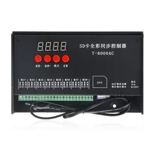 AC110-240V Kartu SD Pixel Controller T-8000AC