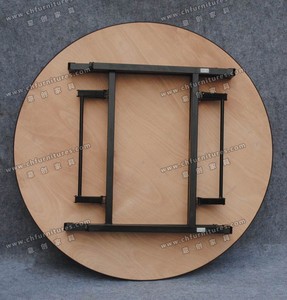 Bán Buôn Ván Ép Bàn Tiệc Gấp Bàn Ăn Với Chân Thép - Product Image 4