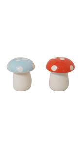 Ensemble de pots à épices en céramique au <span class=keywords><strong>design</strong></span> mignon de champignon, salière et poivrière - Product Image 6