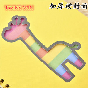 Cina fabbrica di produzione per bambini di cancelleria Del Fumetto creativo hollow deer carino notepad studnts uso taccuino a spirale - Product Image 4