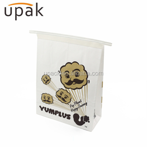 Çin tedarikçinin gıda sınıfı Kraft kağıt torba karton gıda ambalaj için şeffaf daire pencere ile patlamış mısır ambalaj - Product Image 1
