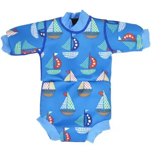 Customized swimwear logo baby boy swimsuit wetsuit for kids toddlers