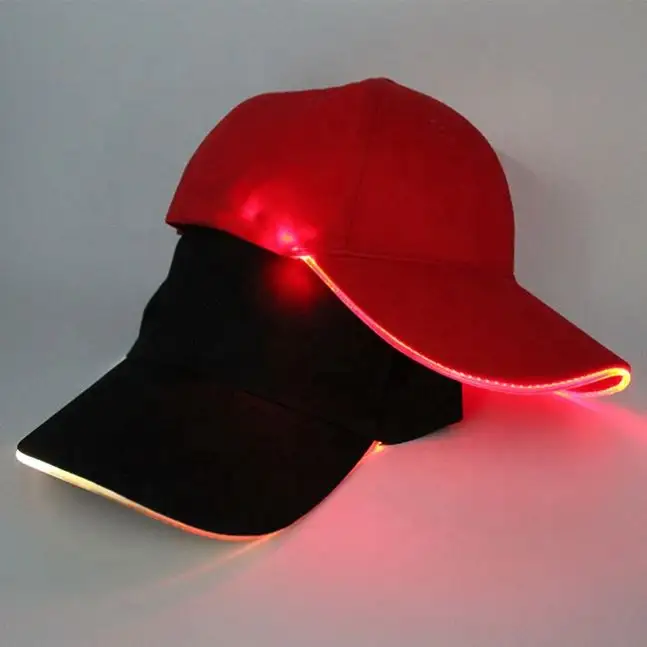 Led personalizzati berretto da baseball a basso profilo led cappello cap e cappello, LED protezioni di sport